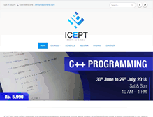 Tablet Screenshot of iceptonline.com